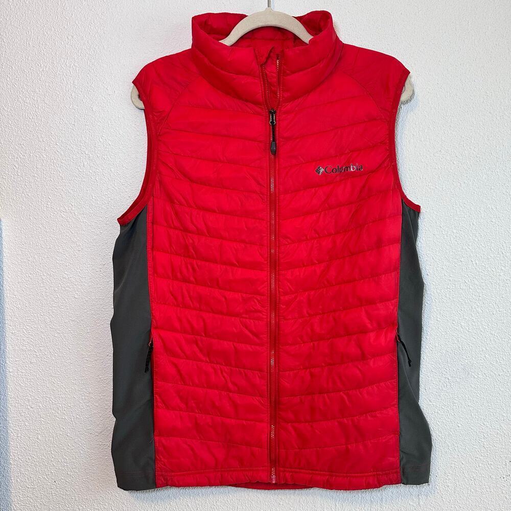 Columbia Vest Men's Red and Gray South Valley Lightweight Vest, Size L - Picture 2 of 8